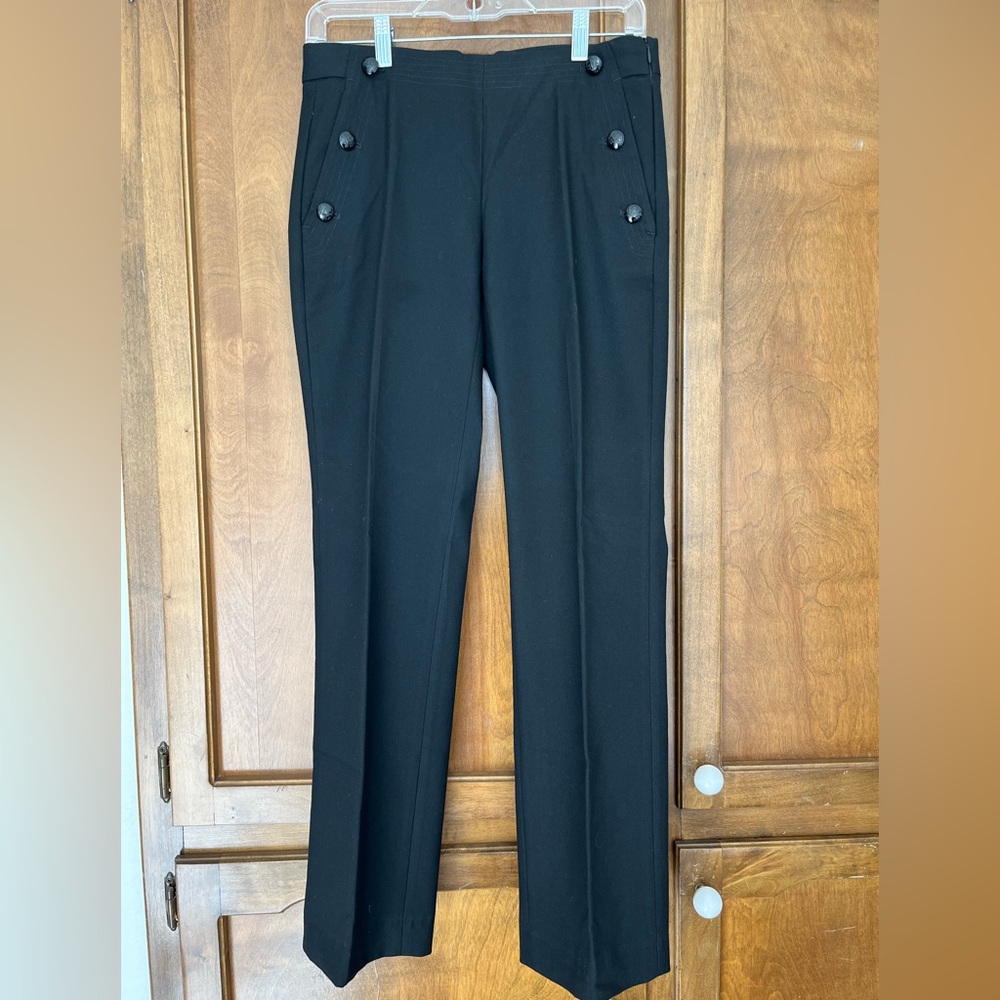 Banana Republic Black Dress Pants High-Waisted Tailored